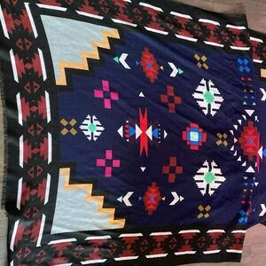 Aztec print rectangular scarf